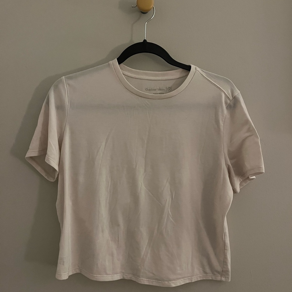 Outdoor Voices Baby Pink Short Sleeve Tee